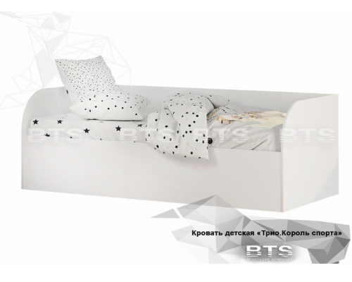 Кровать детская ''Трио.Белая'' с подъёмным механизмом КРП-01  186*80